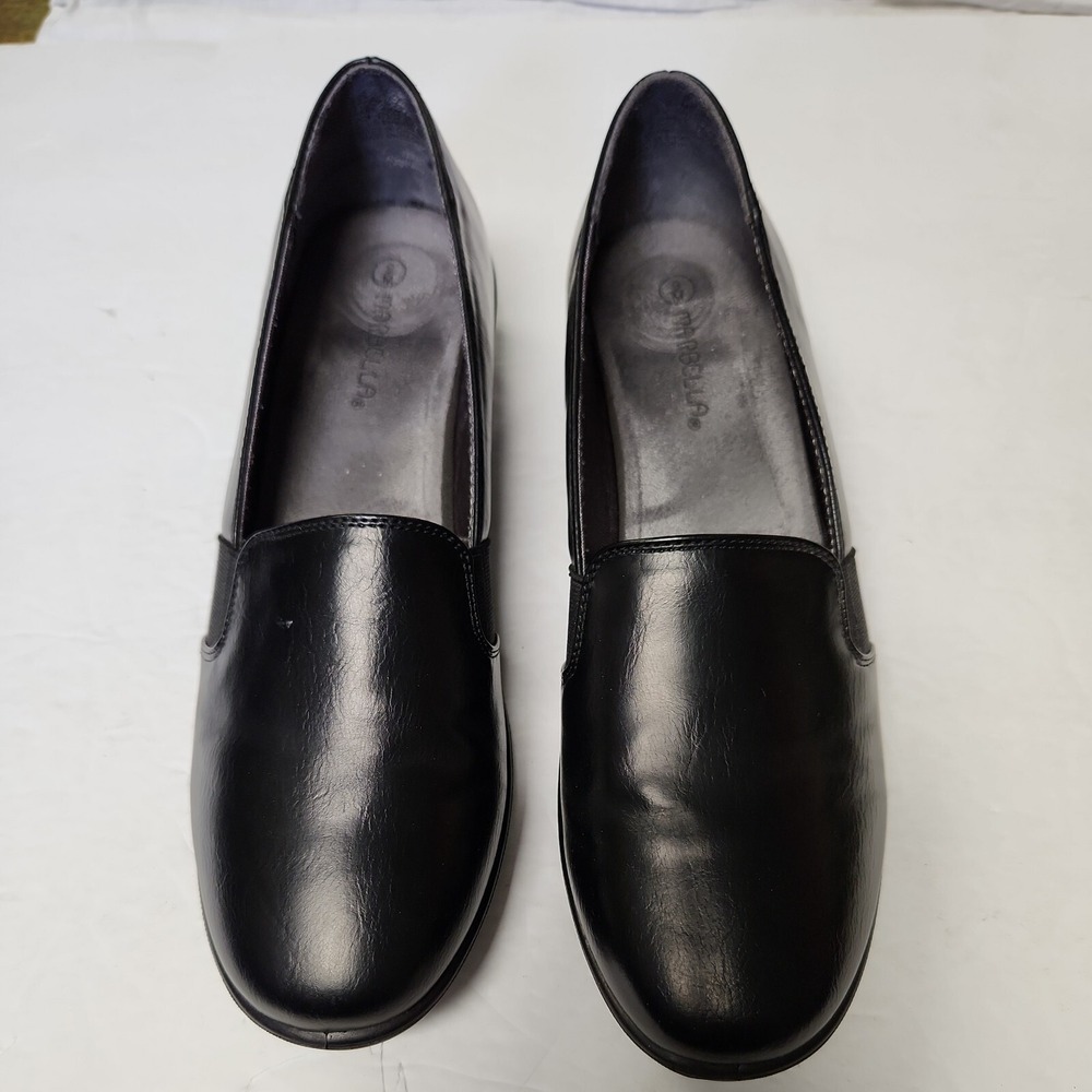 MARBELLA‎  BLACK SLIP ON CAREER PUMPS SHOES SIZE 9 M